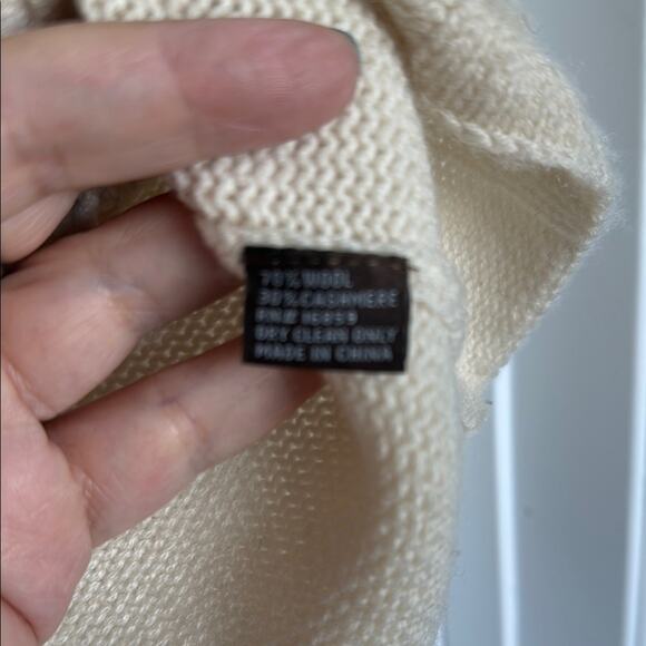 J. McLaughlin Wool Cashmere Cable Knit Sweater, S - Picture 6 of 6